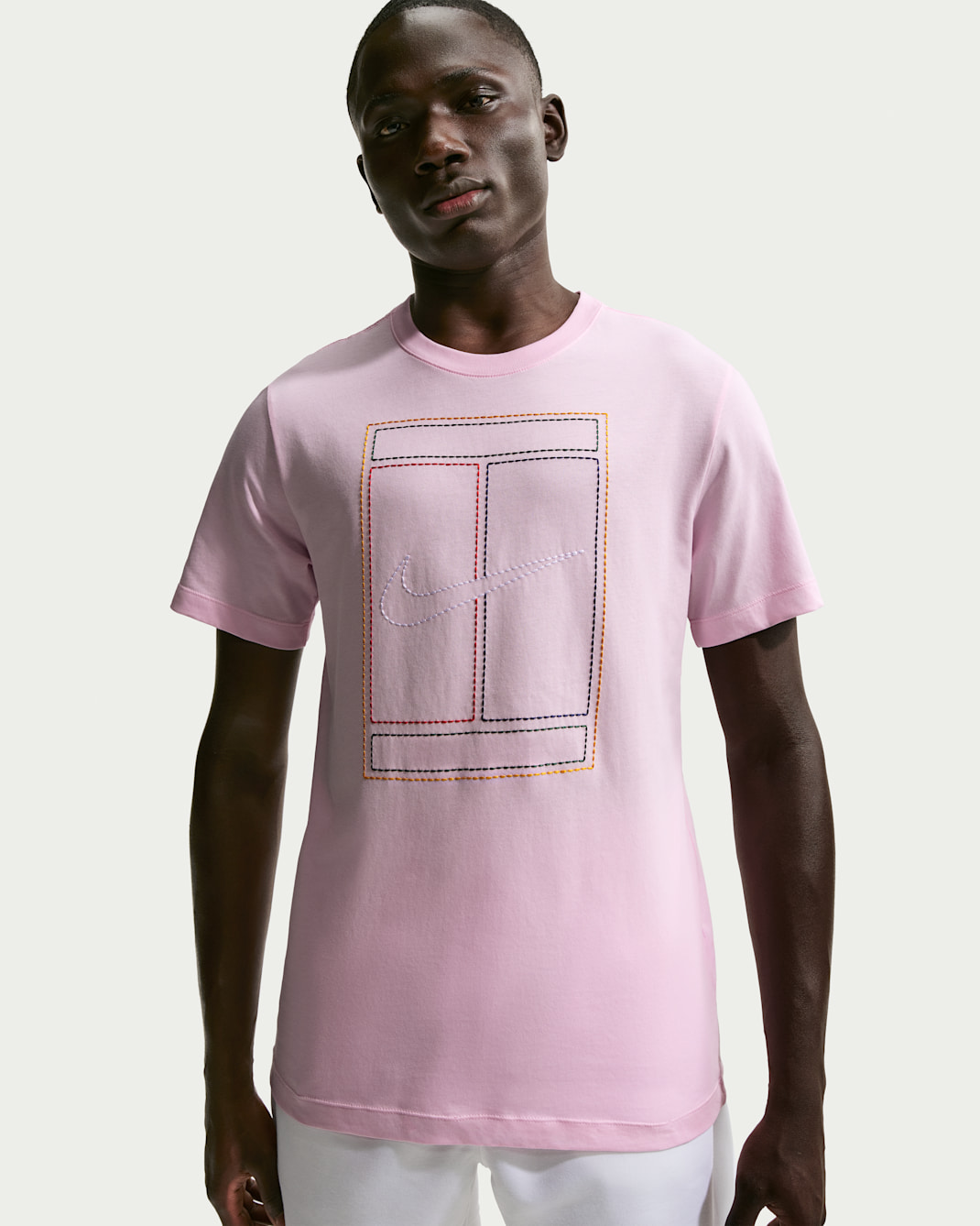 T-shirt NikeCourt Heritage för män - Pink Foam