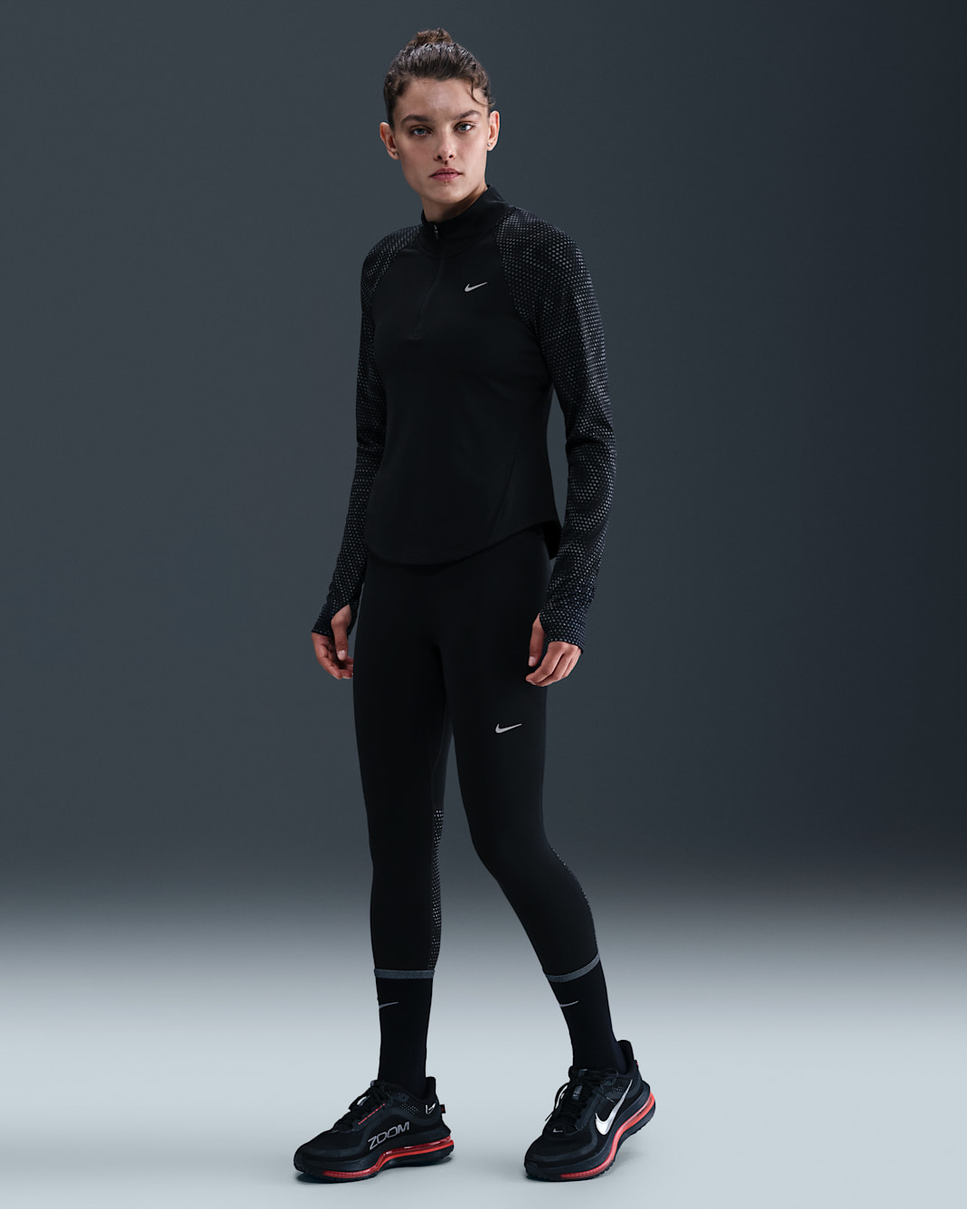 Leggings de running a 7/8 de cintura subida Nike Tempo Flash para mulher - Preto