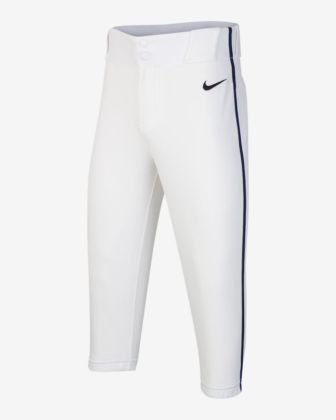 Pants de béisbol entubados de cintura alta para niños talla grande Nike Vapor Select 2 - Blanco/Azul marino medianoche/Negro
