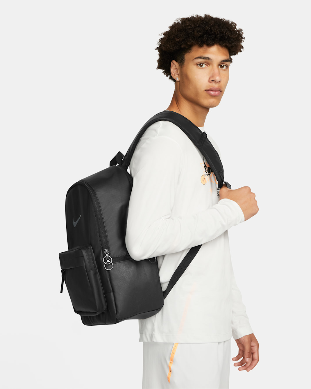 Mochila de inverno Eugene Nike Heritage (23 L) - Preto/Preto/Cinzento Smoke