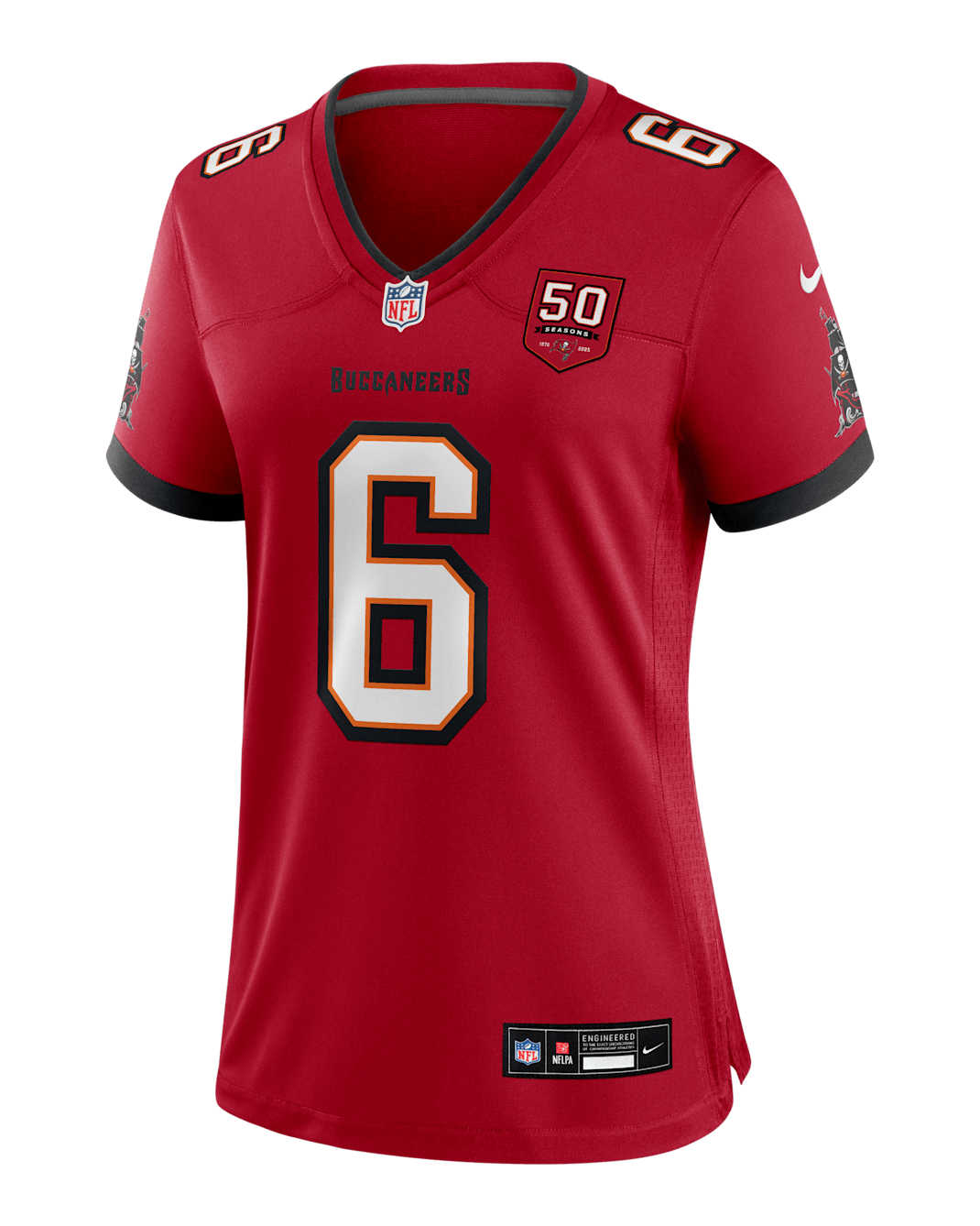 Baker Mayfield Tampa Bay Buccaneers 50th Anniversary Women’s Nike NFL Game Jersey - Red