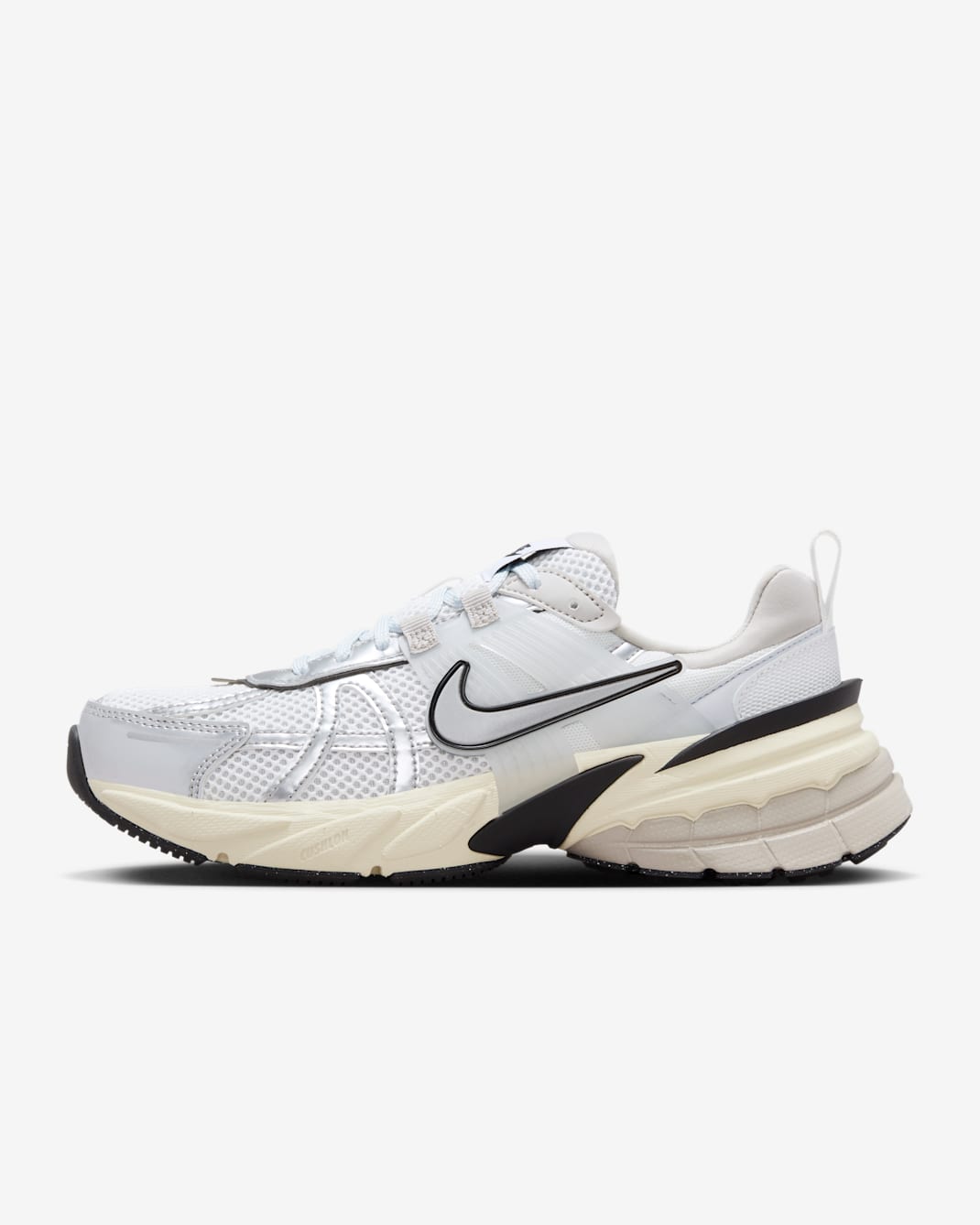Nike V2K Run Women's Shoes - Summit White/Pure Platinum/Light Iron Ore/Metallic Silver