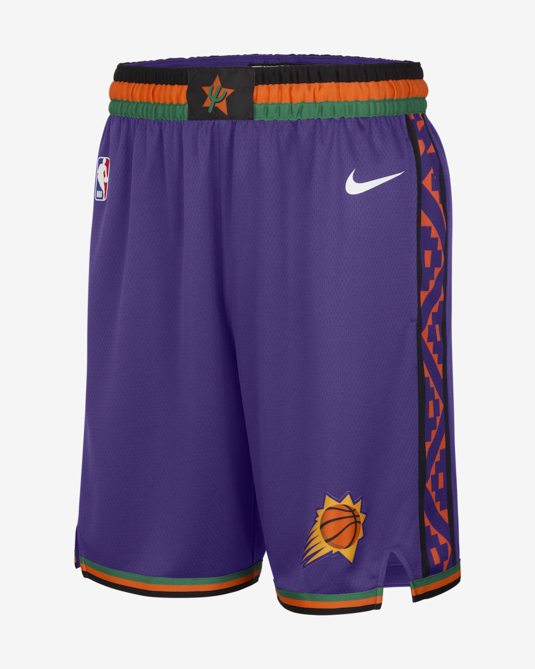 Phoenix Suns 2024/25 City Edition Men's Nike Dri-FIT NBA Swingman Shorts - Field Purple/White