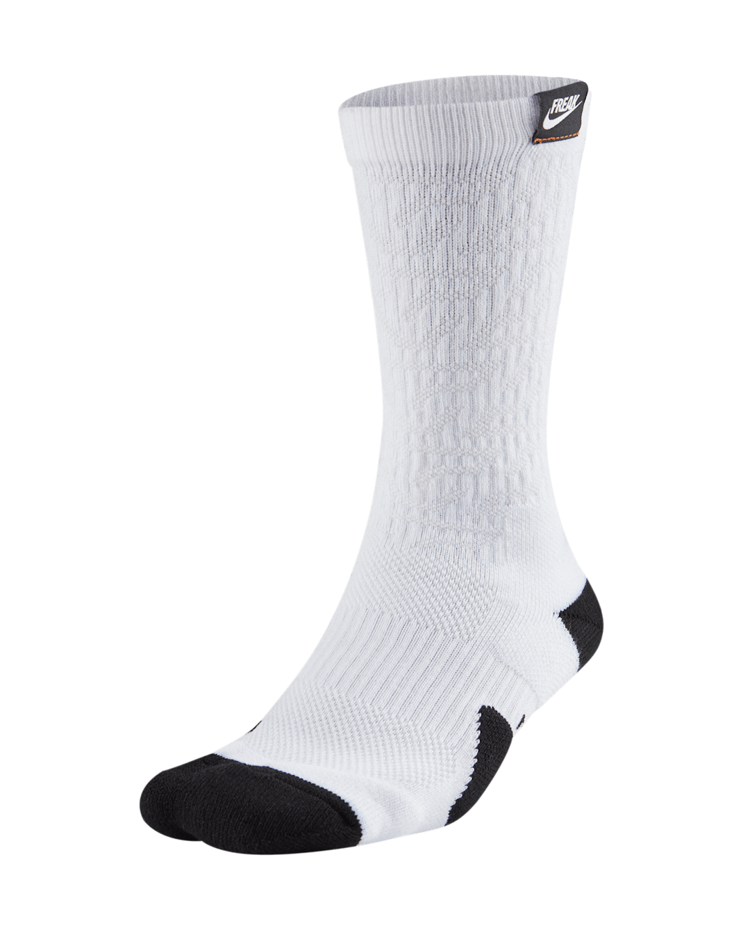 Giannis Nike Elite Basketball-Crew-Socken - Weiß/Schwarz