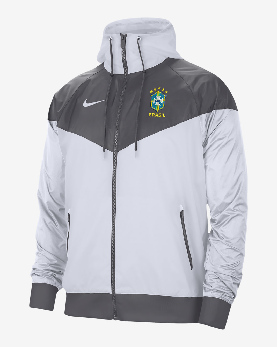 Brazil Windrunner Men's Soccer Jacket - White
