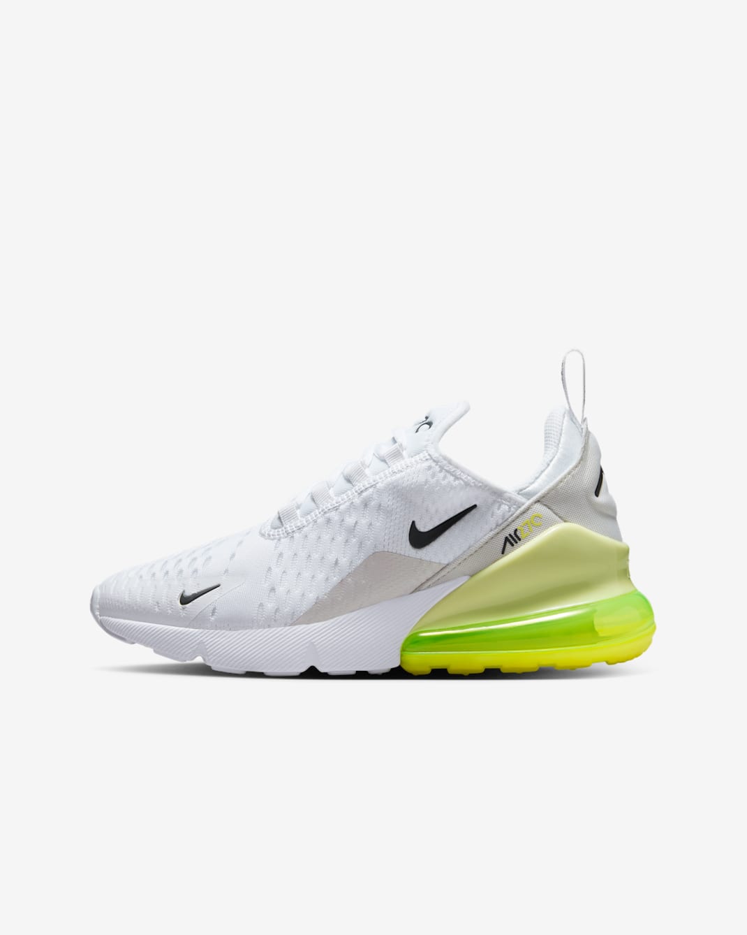 Nike Air Max 270 Big Kids' Shoes - White/Limelight/Vast Grey/Anthracite