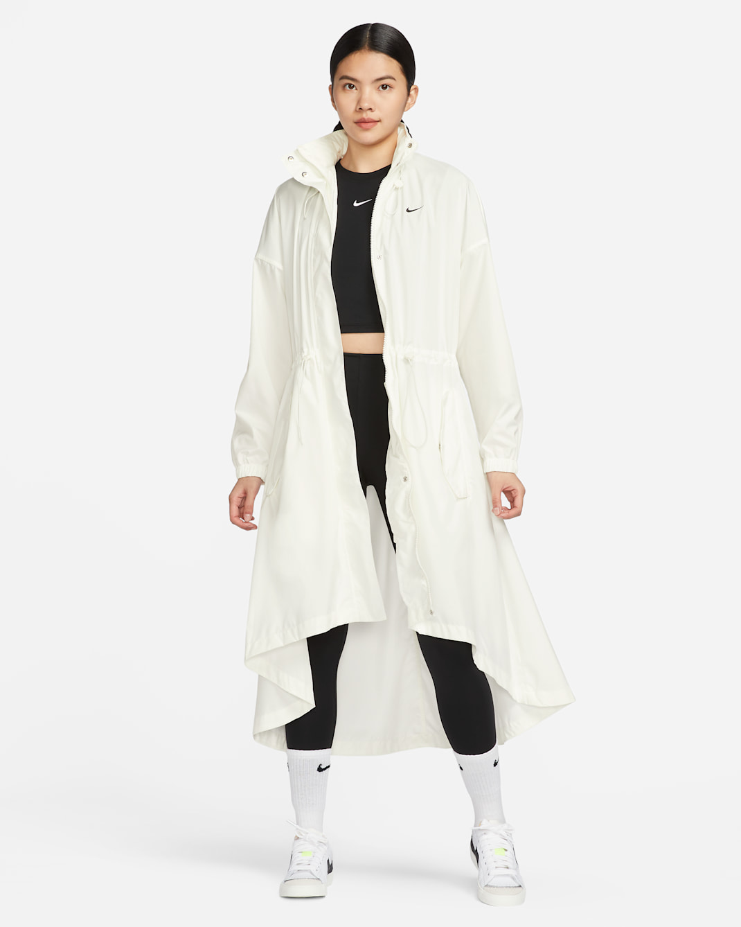 Nike Sportswear Essential Women's Trench Coat - Sail/Black