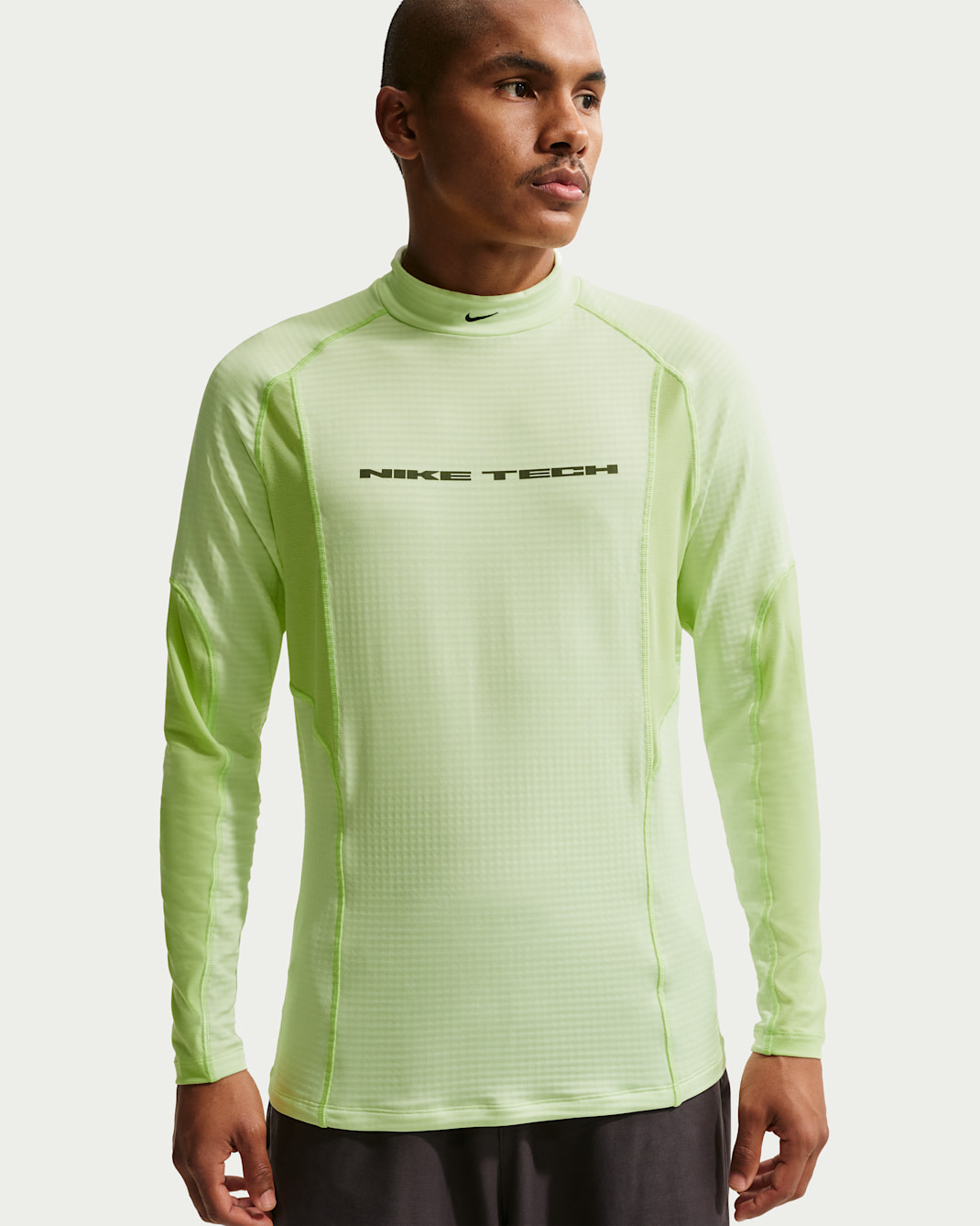 Nike Tech Men's Base Layer Long Sleeve Top - Volt Tint/Light Liquid Lime/Light Liquid Lime/Black