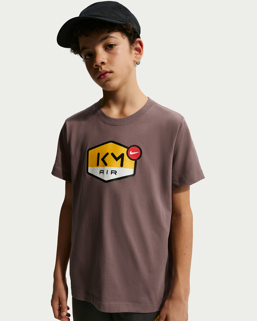 T-shirt Dri-FIT Kylian Mbappé pour ado - Plum Eclipse