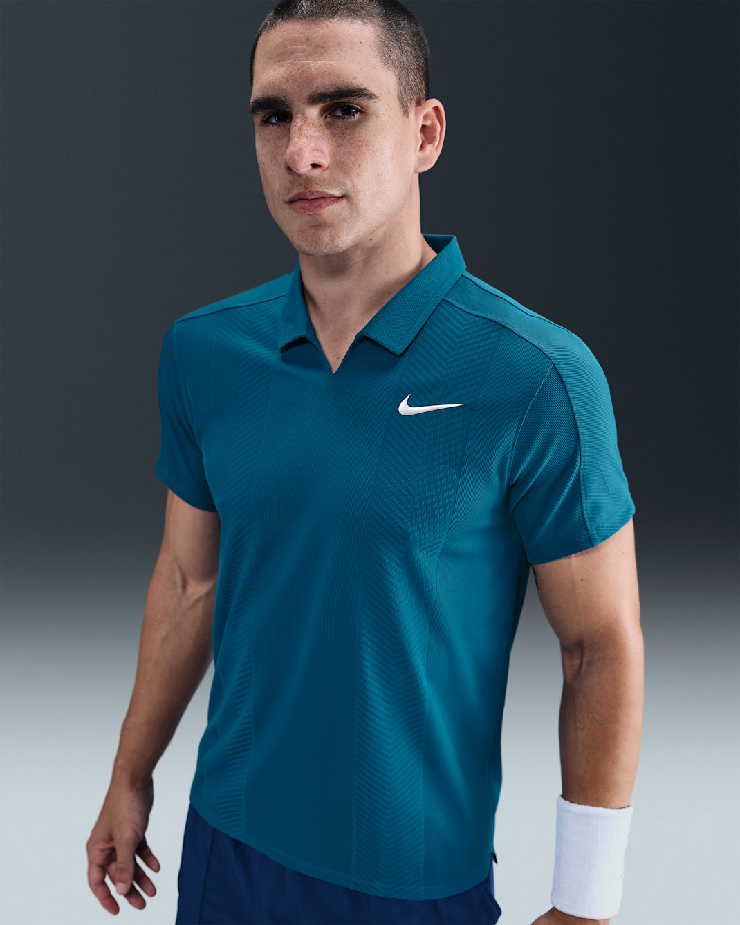 NikeCourt Slam Men's Dri-FIT ADV Tennis Polo - Green Abyss