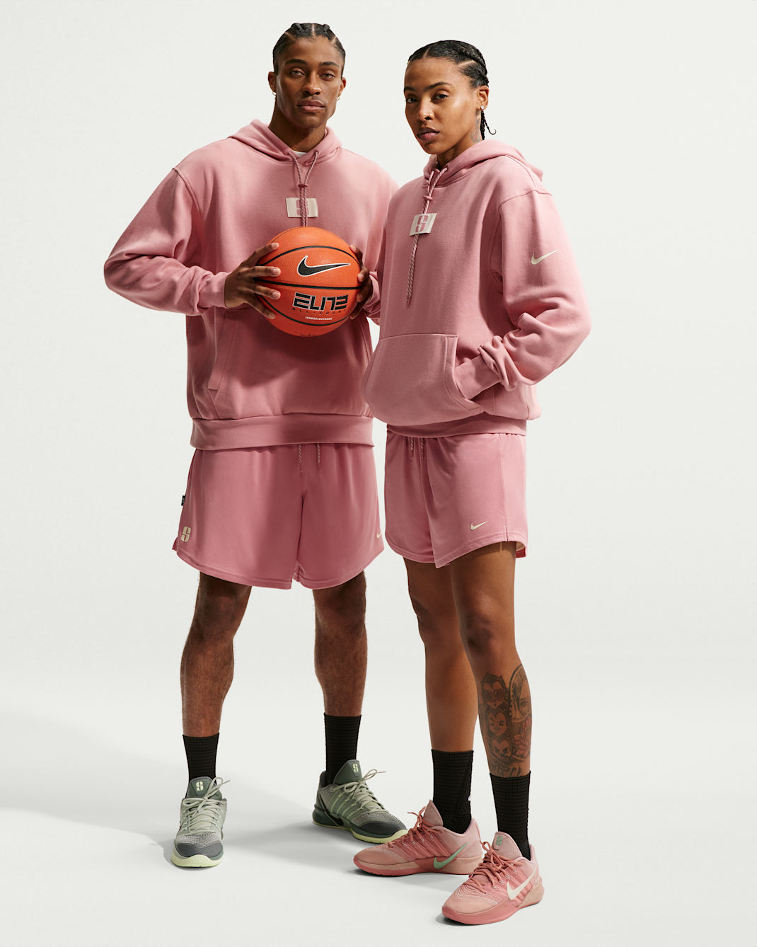 Shorts de básquetbol Dri-FIT reversibles Sabrina - Rojo nebulosa/Leche de coco/Rojo nebulosa/Rojo nebulosa