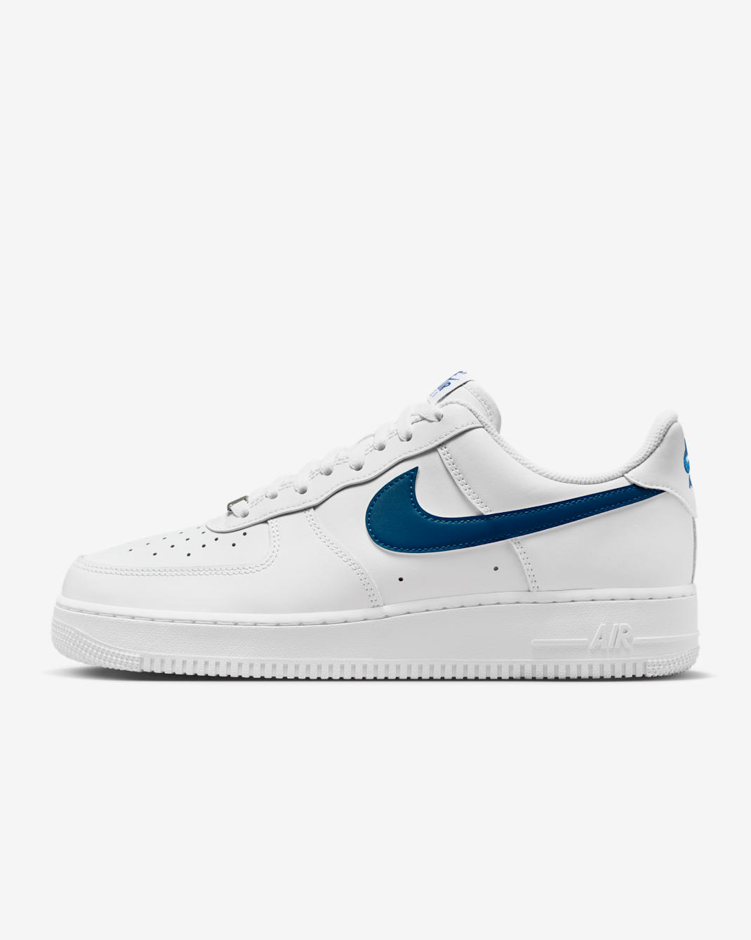Nike Air Force 1 '07 Men's Shoes - White/White/Court Blue