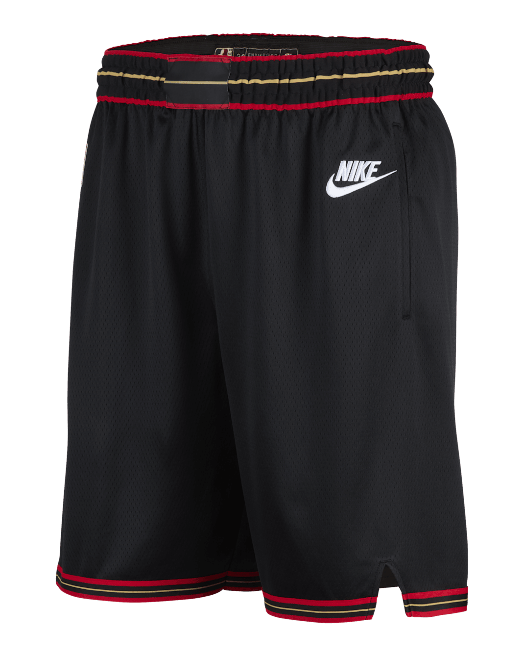 Philadelphia 76ers Swingman 2025/26 Hardwood Classics Men's Nike Dri-FIT NBA Shorts - Black/White