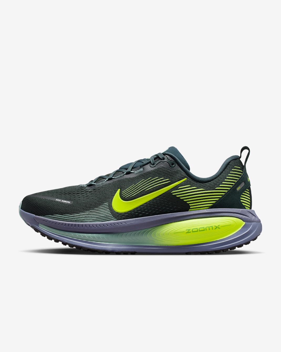 Tenis de correr en pavimento para hombre Nike Vomero 18 - Alga/Cañón/Morado arena/Volt
