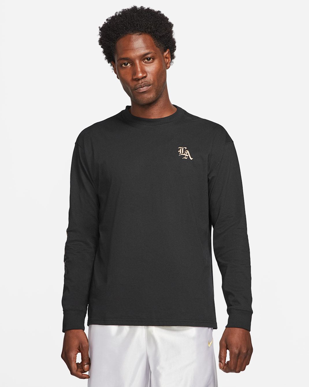 LeBron Men's Long-Sleeve Basketball T-Shirt - Black