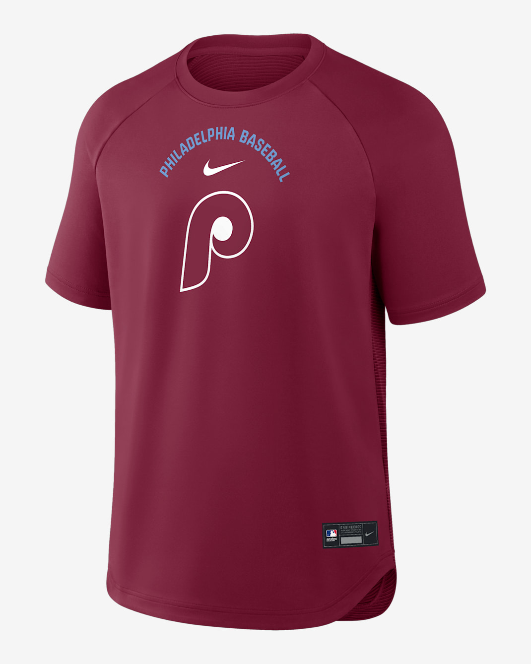 Playera Nike Dri-FIT de la MLB para hombre Philadelphia Phillies Authentic Collection Batting Practice Pregame - Castaña