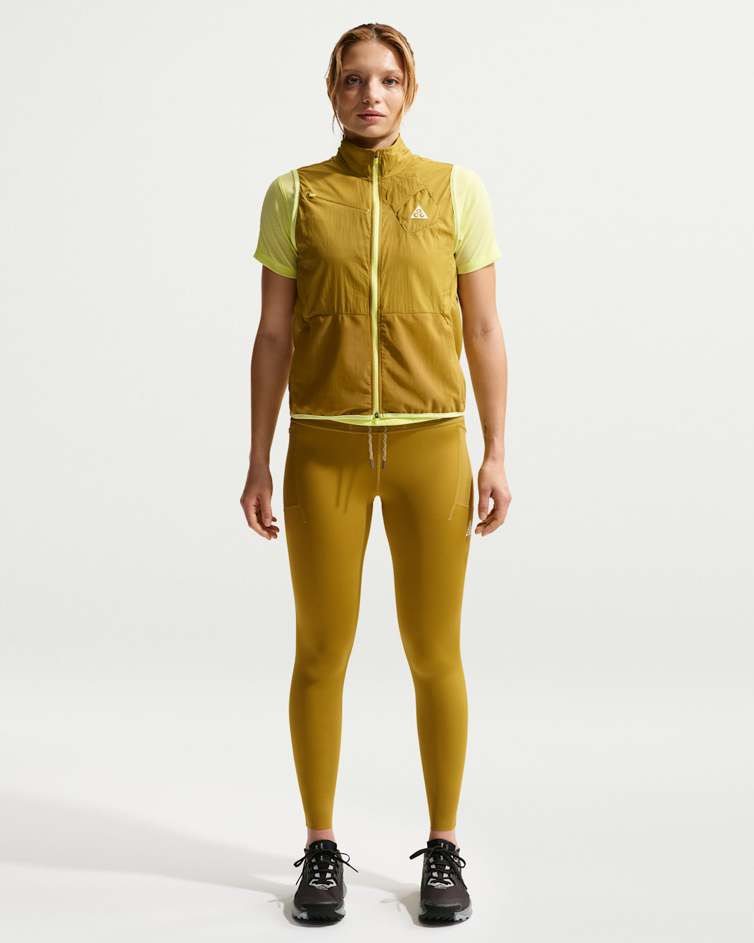 Nike ACG Women's Dri-FIT High-Waisted 7/8 Trail Running Leggings - Peat Moss/Ironstone/Peat Moss/Summit White