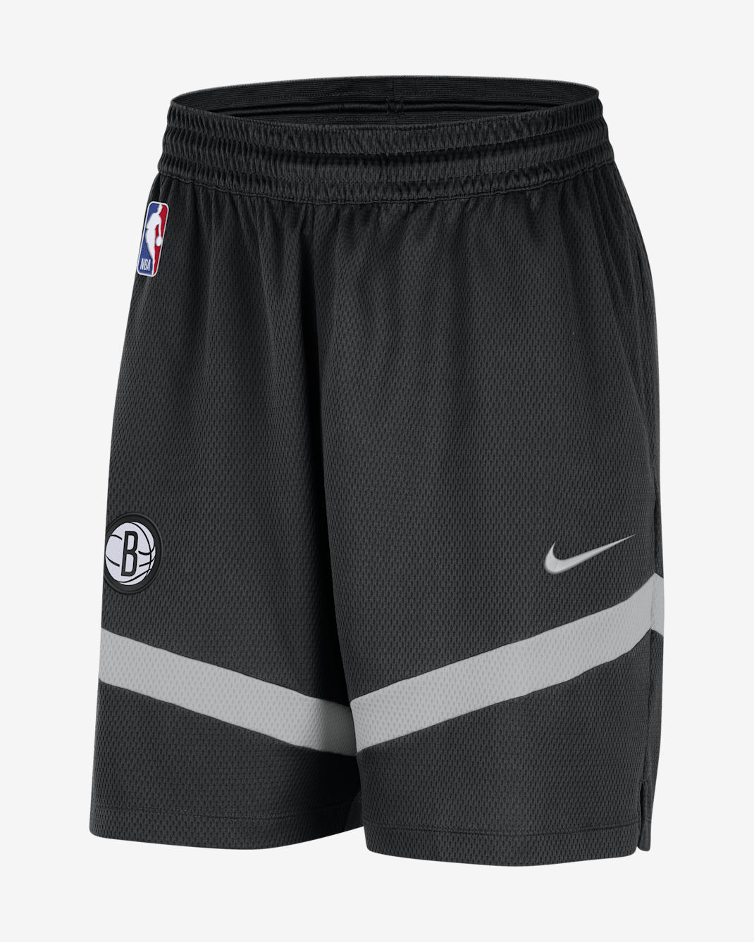 Brooklyn Nets Icon Practice Men's Nike Dri-FIT NBA 20.5cm (approx.) Shorts - Black/Flat Silver
