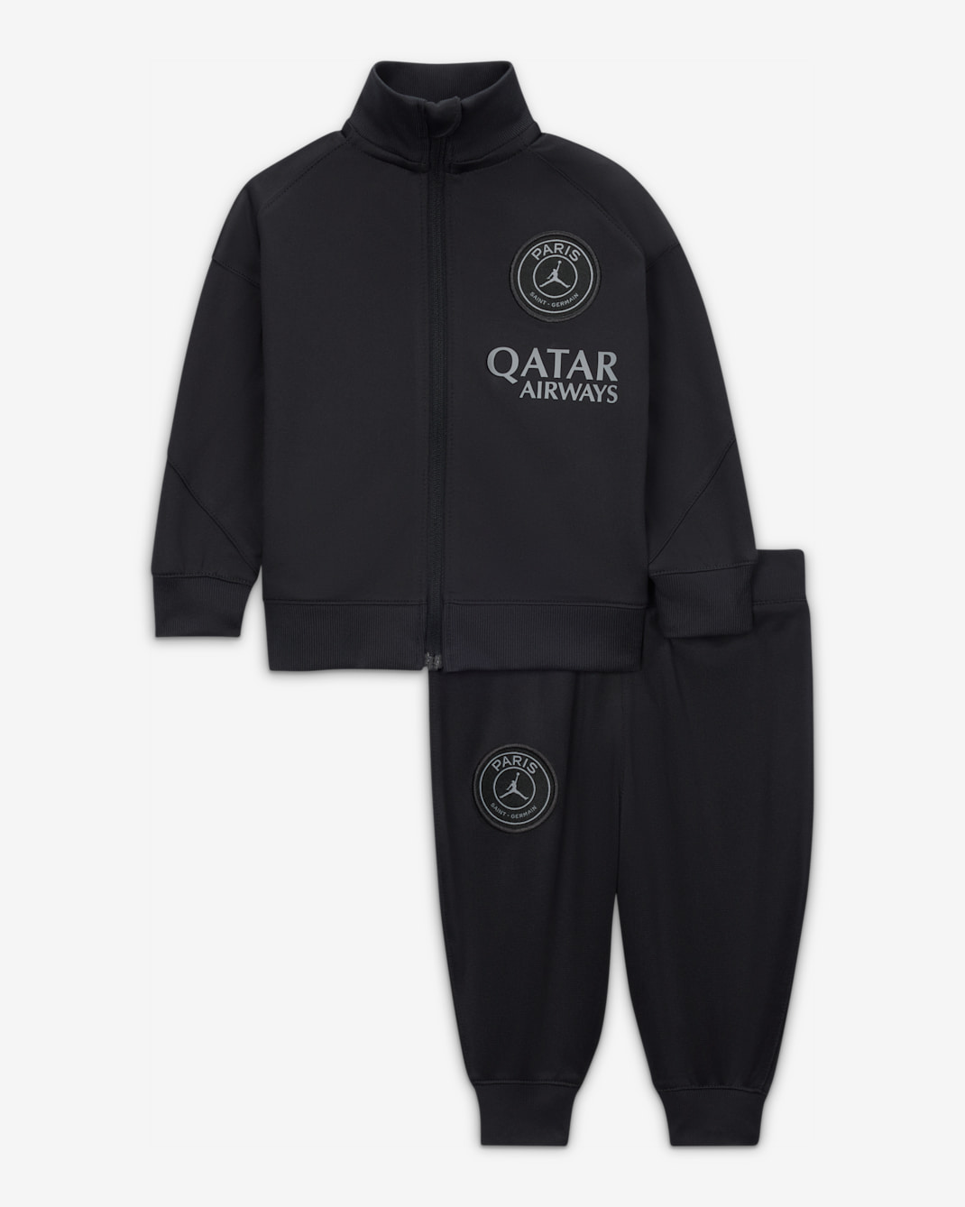 Paris Saint-Germain Strike Fourth Baby/Toddler Jordan Dri-FIT Football Knit Tracksuit - Off-Noir/Off-Noir/Particle Grey