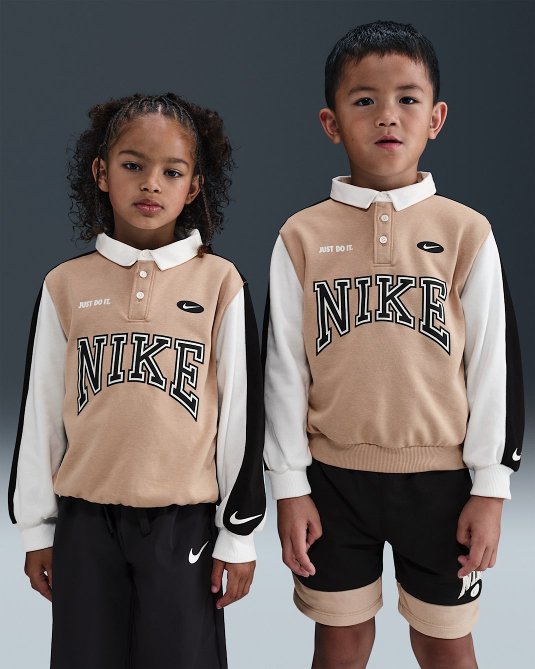 Nike Game Day Essentials Little Kids' French Terry Top - Hemp