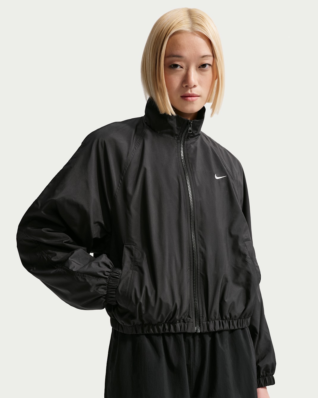 나이키 스포츠웨어 여성 오버사이즈 UV 트랙 재킷 - 블랙/세일