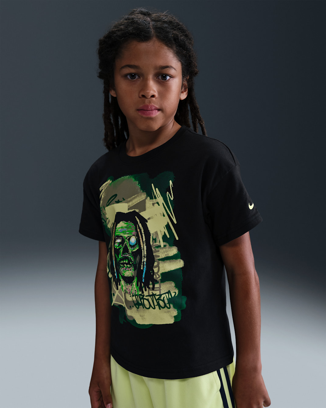 Playera Max90 para niños talla grande Ja - Negro
