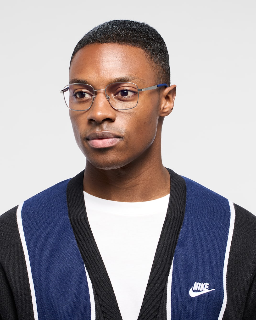 Nike Traveler Flow Blue Light Glasses - Silver