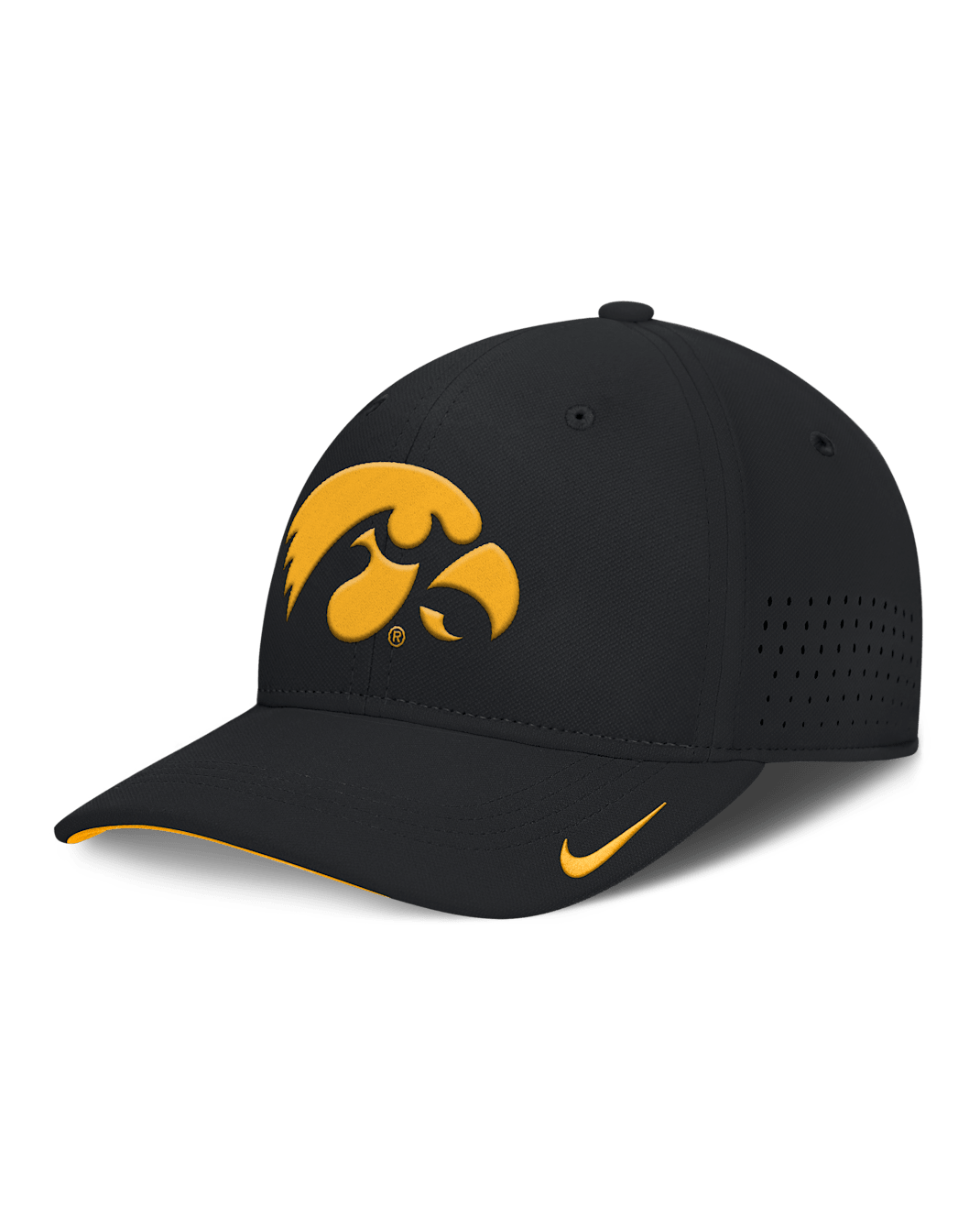 Iowa On-Field Gameday Swoosh Men's Nike Dri-FIT College Hat - Black