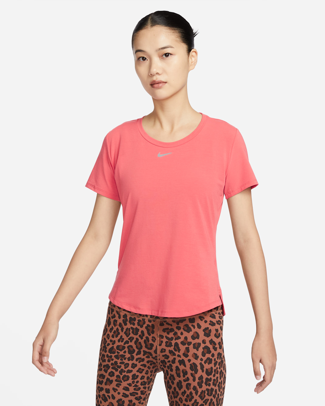 Nike Dri-FIT One Luxe Women's Standard-Fit Short-Sleeve Top - Adobe