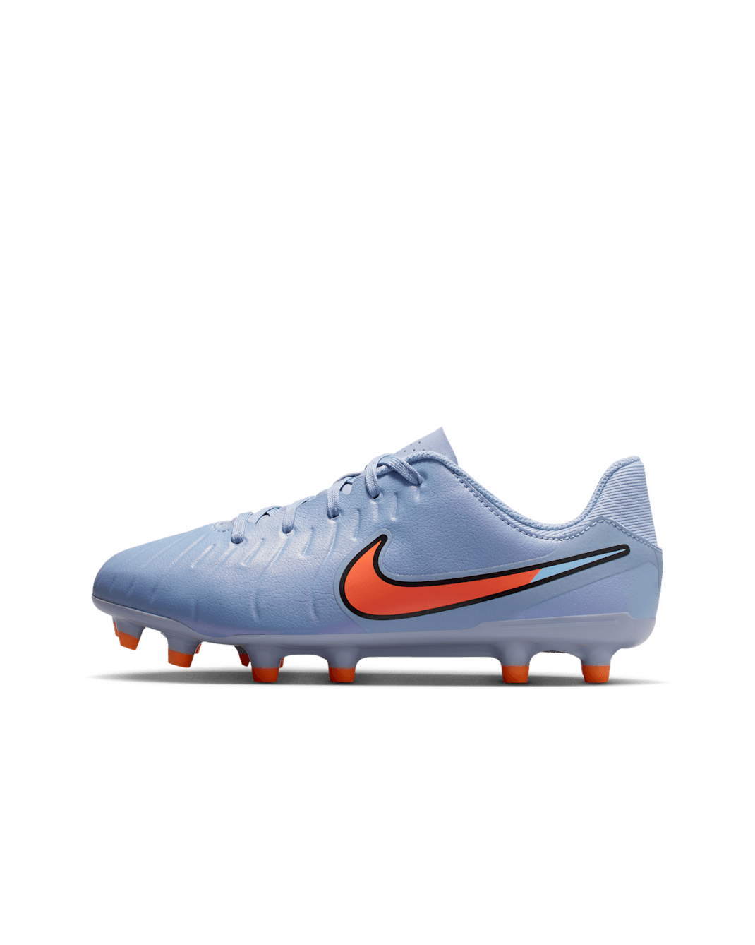 Nike Jr. Tiempo Legend 10 Academy Low top-fodboldstøvler til flere underlag til mindre/større børn - Blue Eclipse/sort