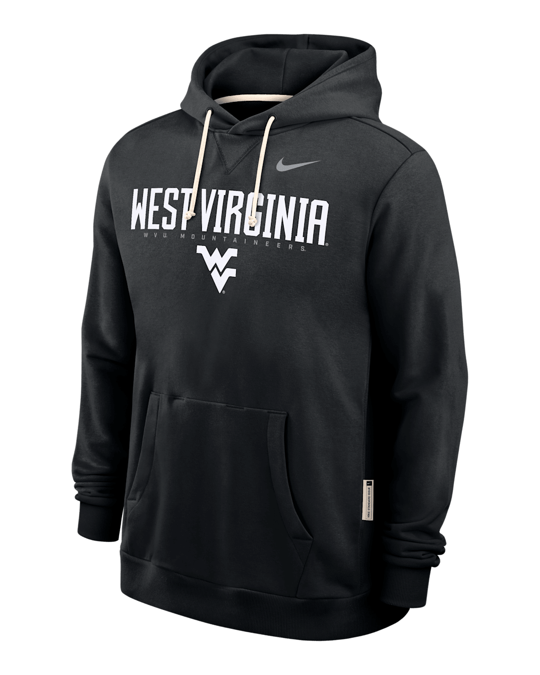 West Virginia Sideline Men's Nike Dri-FIT College Pullover Hoodie - Black