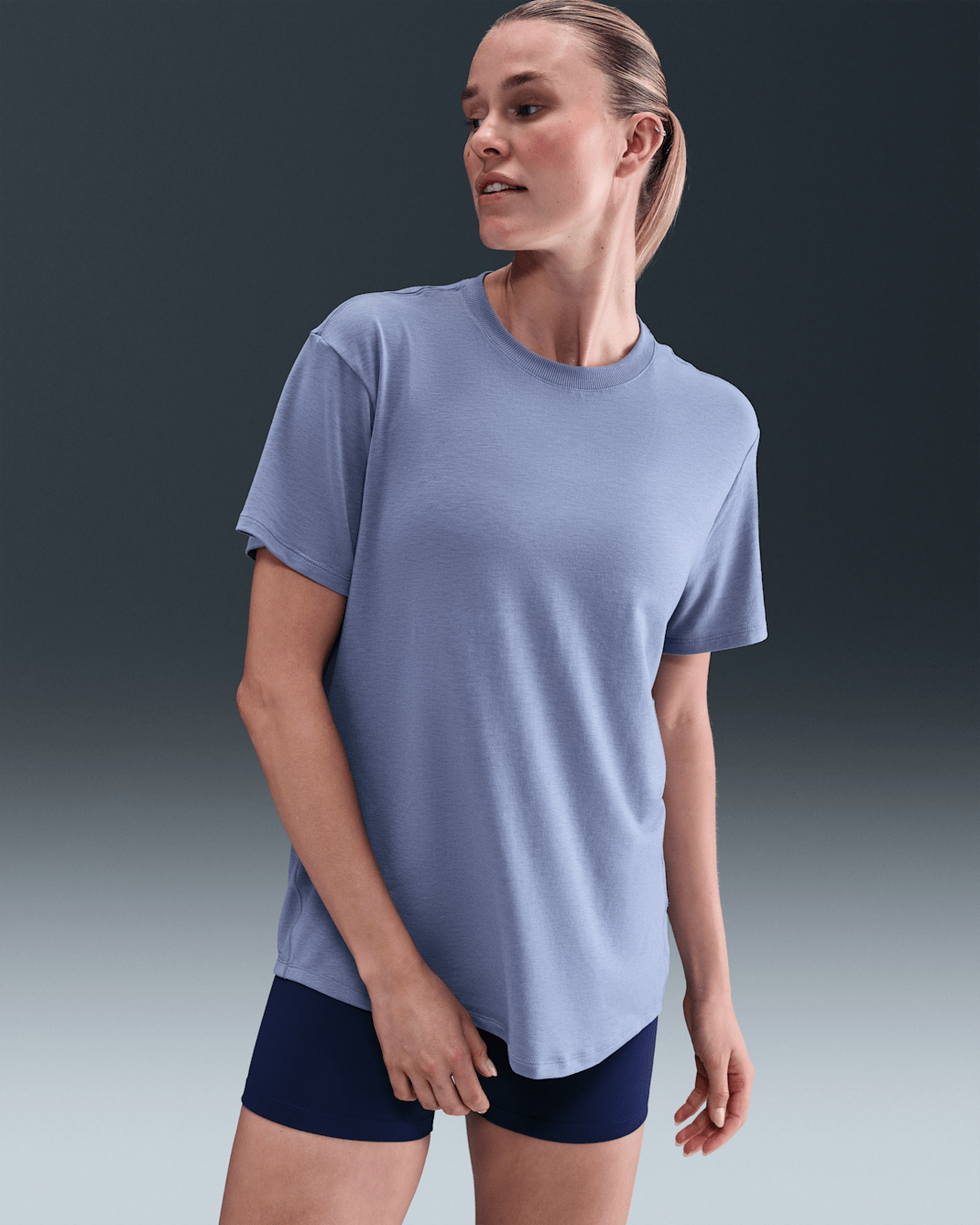 Nike One Relaxed Women's Dri-FIT Short-Sleeve Top - World Indigo
