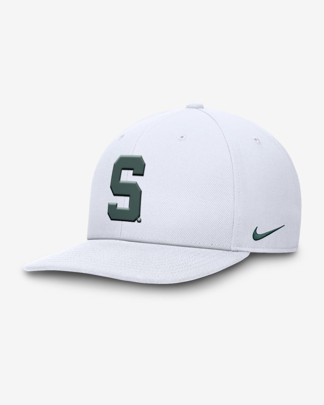 Michigan State Spartans Primetime Pro Men's Nike Dri-FIT College Adjustable Hat - White