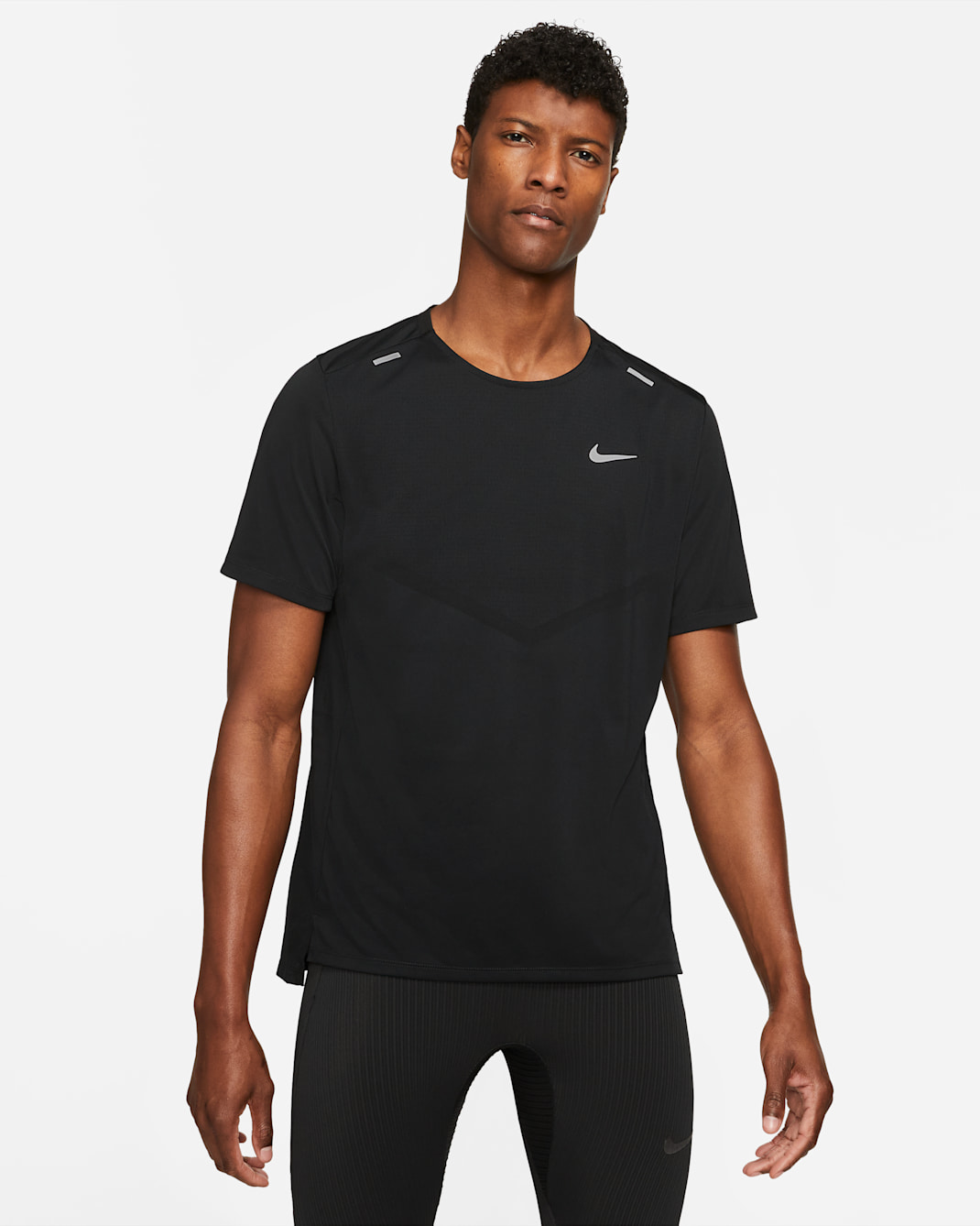 Nike Rise 365 Men's Dri-FIT Short-Sleeve Running Top - Black