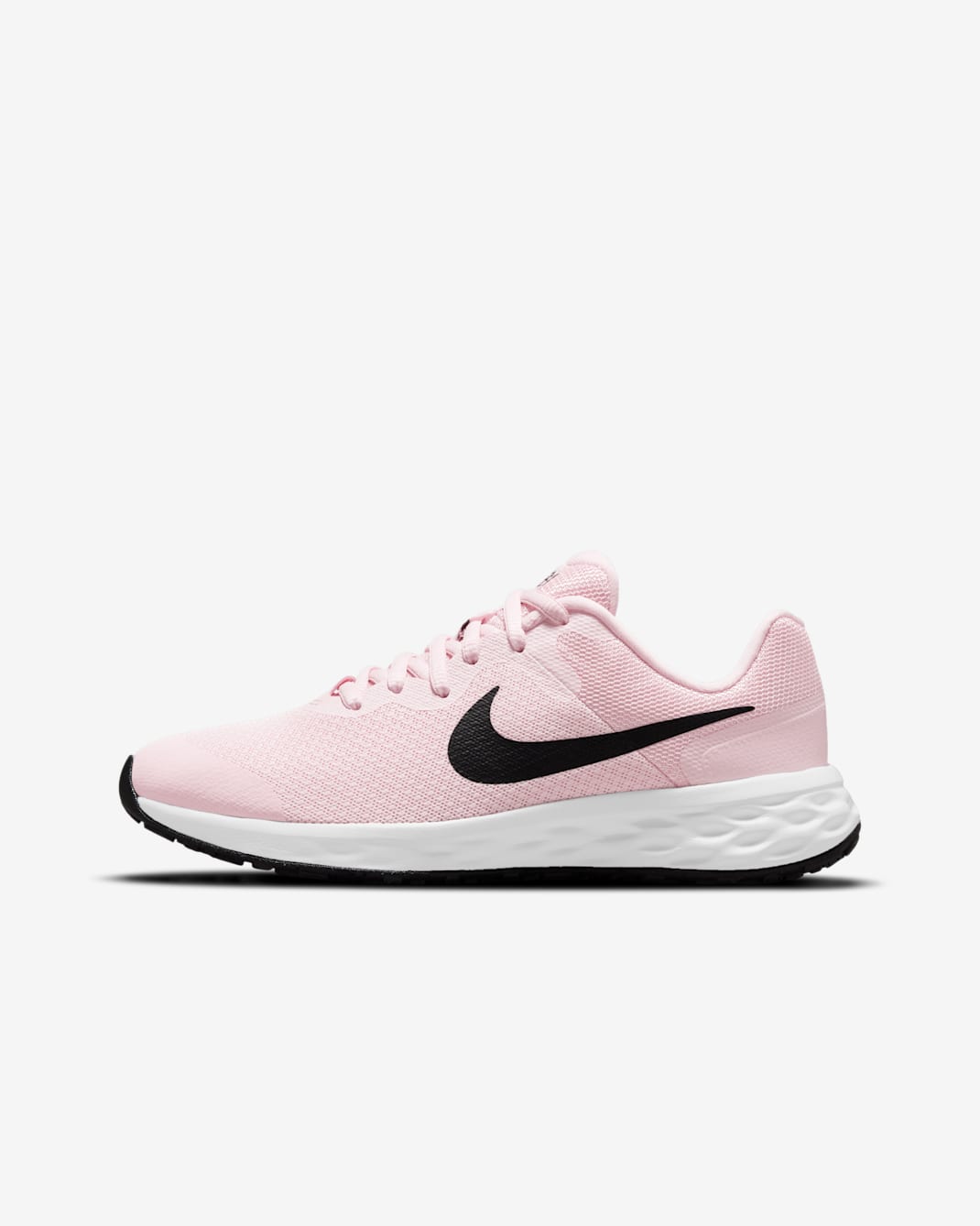 Nike Revolution 6 Older Kids' Road Running Shoes - Pink Foam/Black