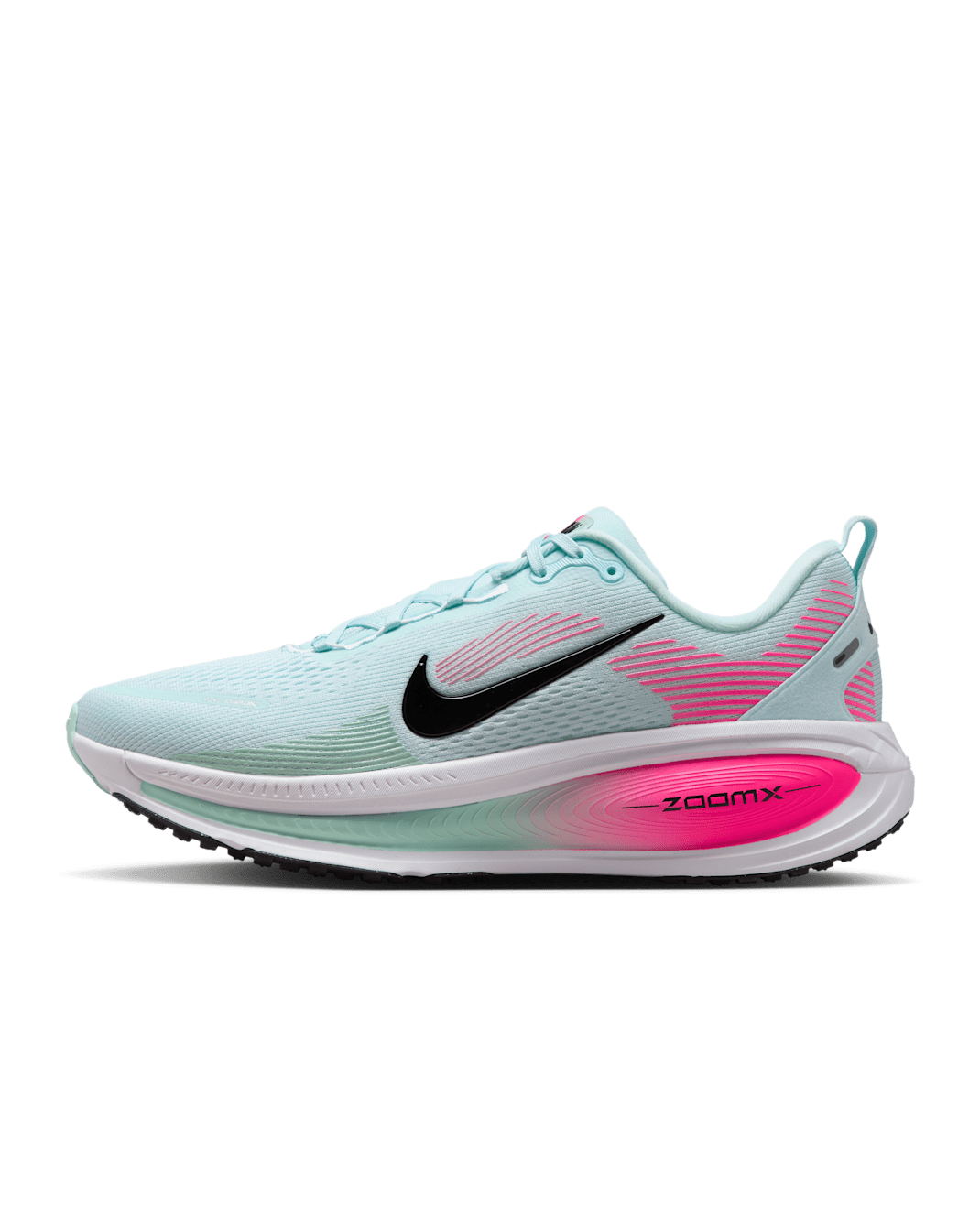 รองเท้าวิ่งโร้ดรันนิ่งผู้ชาย Nike Vomero 18 - Glacier Blue/ขาว/Hyper Pink/ดำ