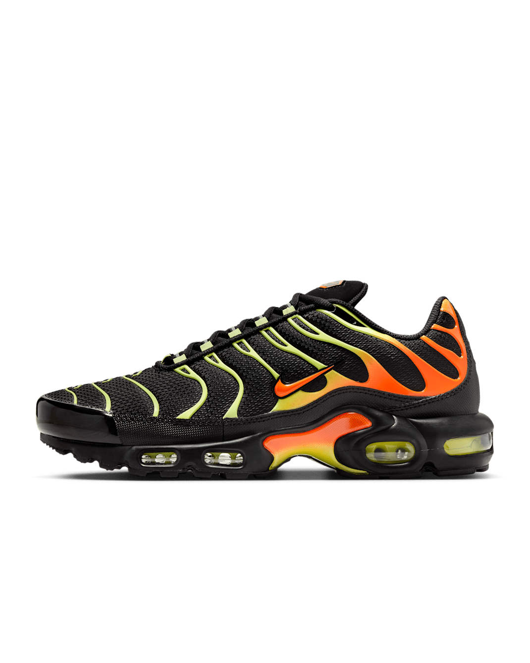 รองเท้าผู้ชาย Nike Air Max Plus - ดำ/Limelight/Hyper Crimson