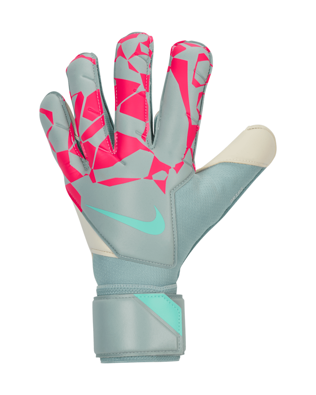 Nike Grip3 Goalkeeper Soccer Gloves - Ocean Cube/Pink Blast/Aurora Green