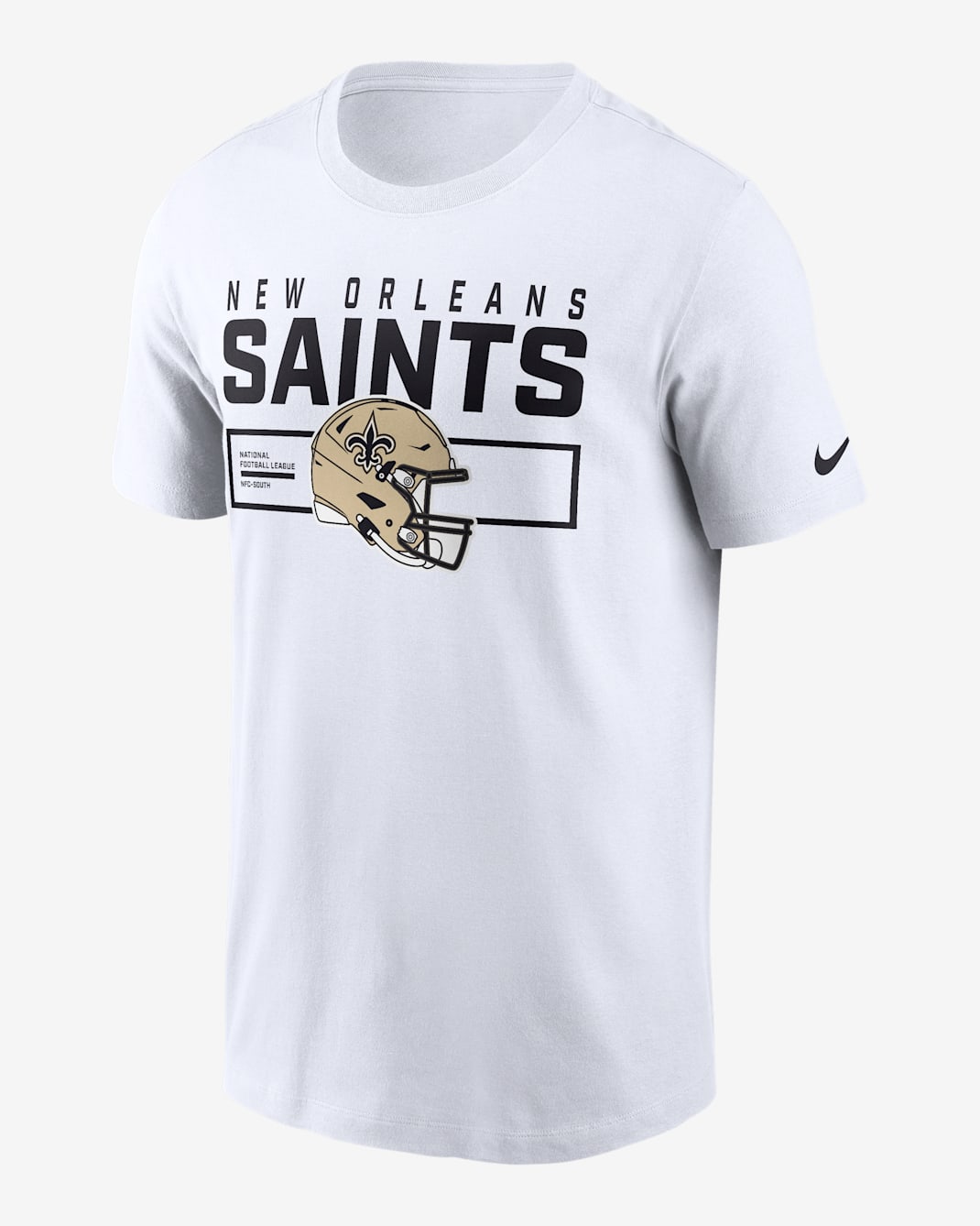 New Orleans Saints Helmet Essential Men's Nike NFL T-Shirt - White