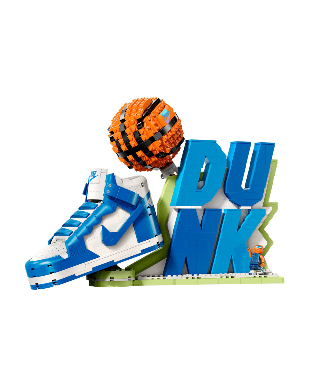 Nike Dunk x LEGO® Set Sneaker-Building Kit with Exclusive Minifigure - Blue/White