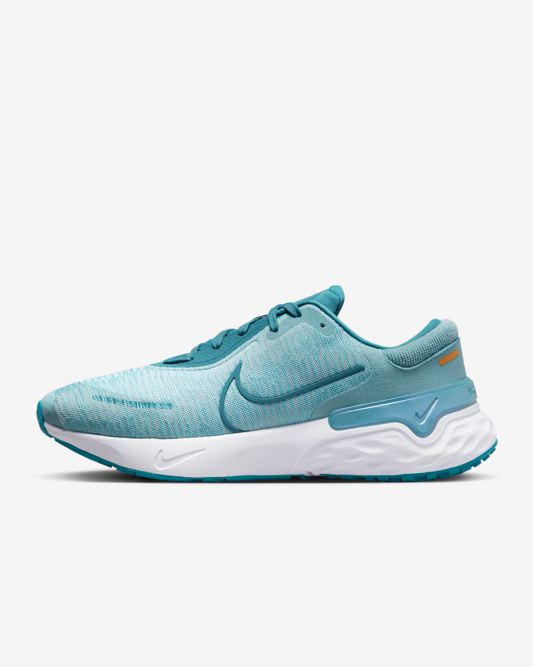 Nike Renew Run 4 Men's Road Running Shoes - Ocean Bliss/Green Abyss/Football Grey/Noise Aqua