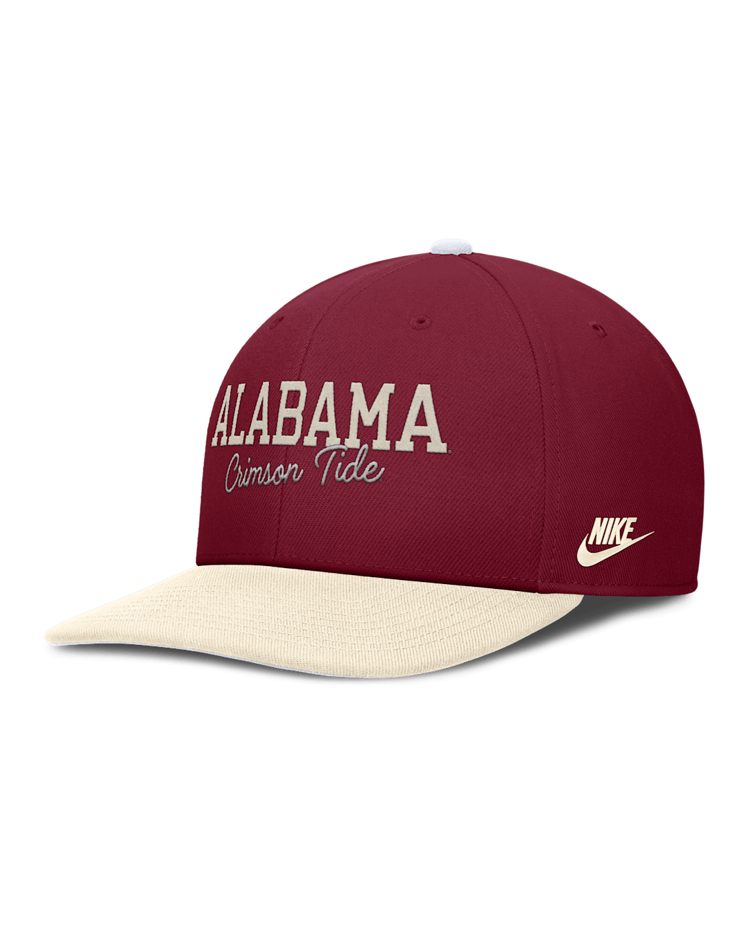 Alabama Legacy Script Men's Nike Dri-FIT College Adjustable Hat - White