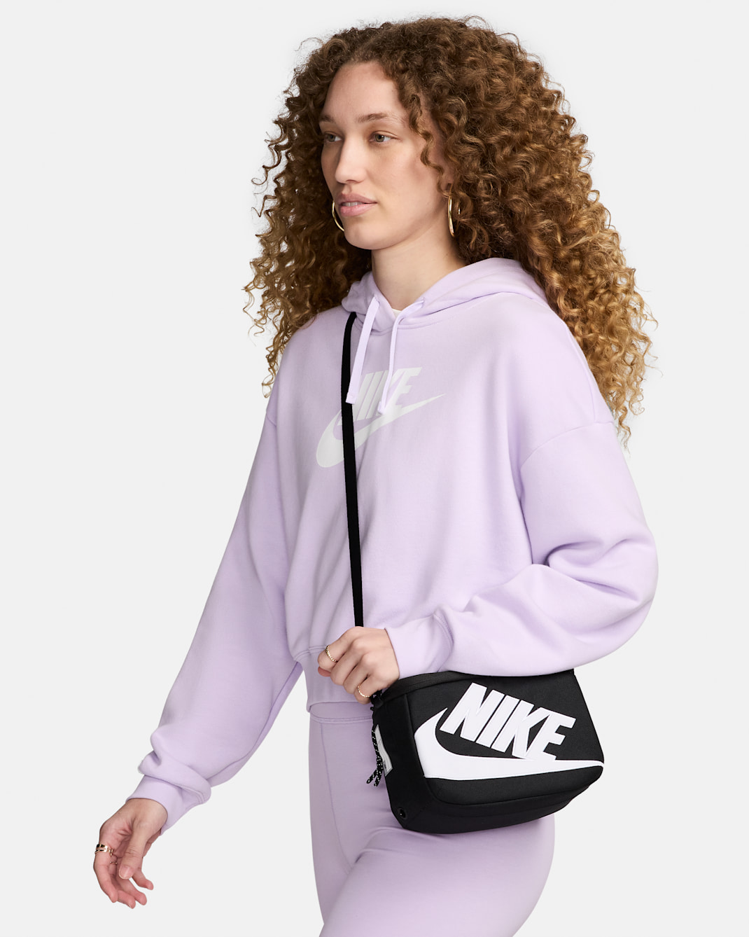 Mini borsa a tracolla per scatola da scarpe Nike (3 l) - Nero/Nero/Bianco
