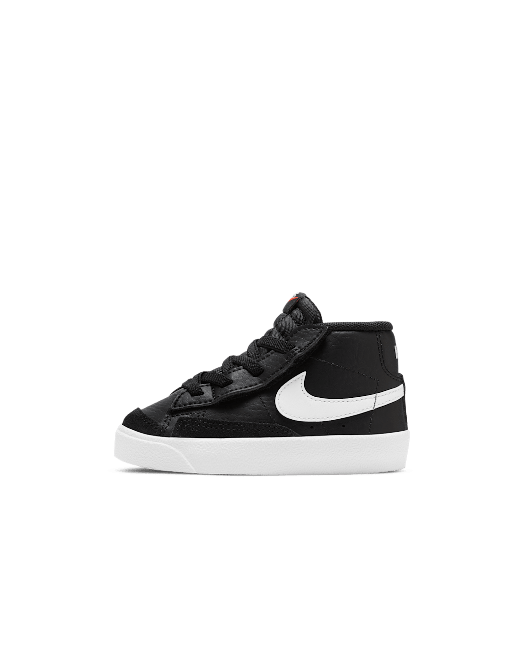 Nike Blazer Mid '77 Baby/Toddler Shoes - Black/White/Team Orange/Sail
