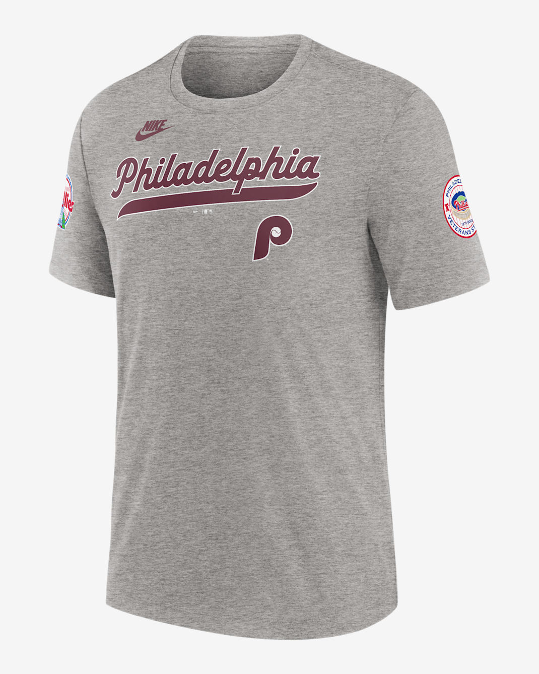Philadelphia Phillies Cooperstown Eras Men's Nike MLB T-Shirt - Charcoal Heather