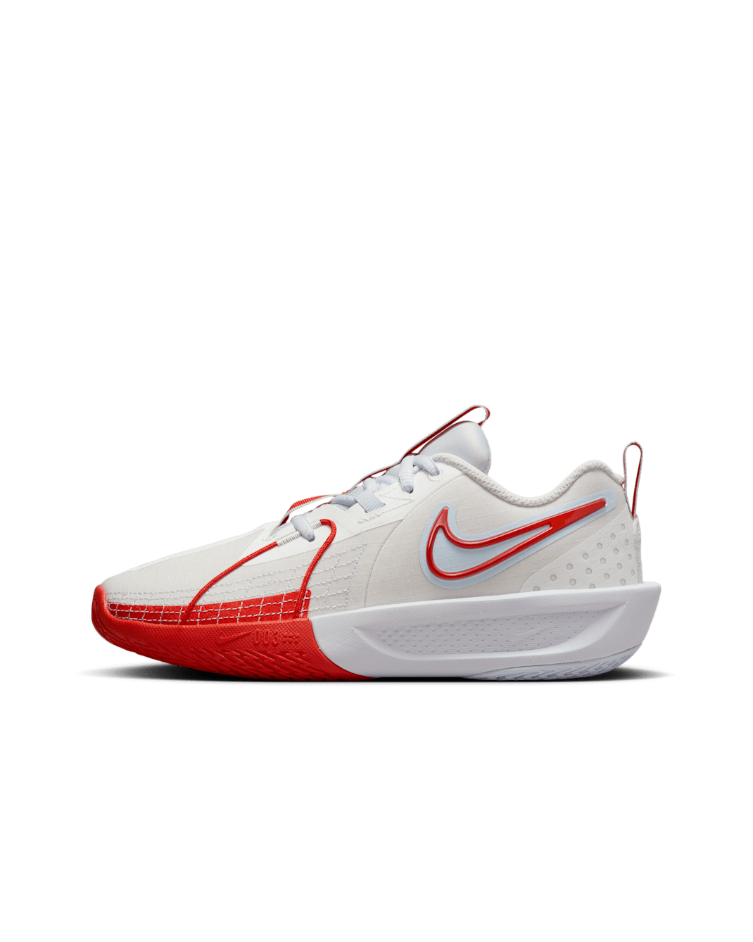 Nike G.T. Cut 3 Older Kids' Basketball Shoes - Summit White/Football Grey/Metallic Silver/Picante Red