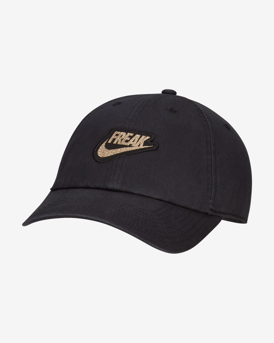 Nike Dri-FIT Giannis Heritage86 Basketball Cap - Black/Black/Dark Smoke Grey/Metallic Gold