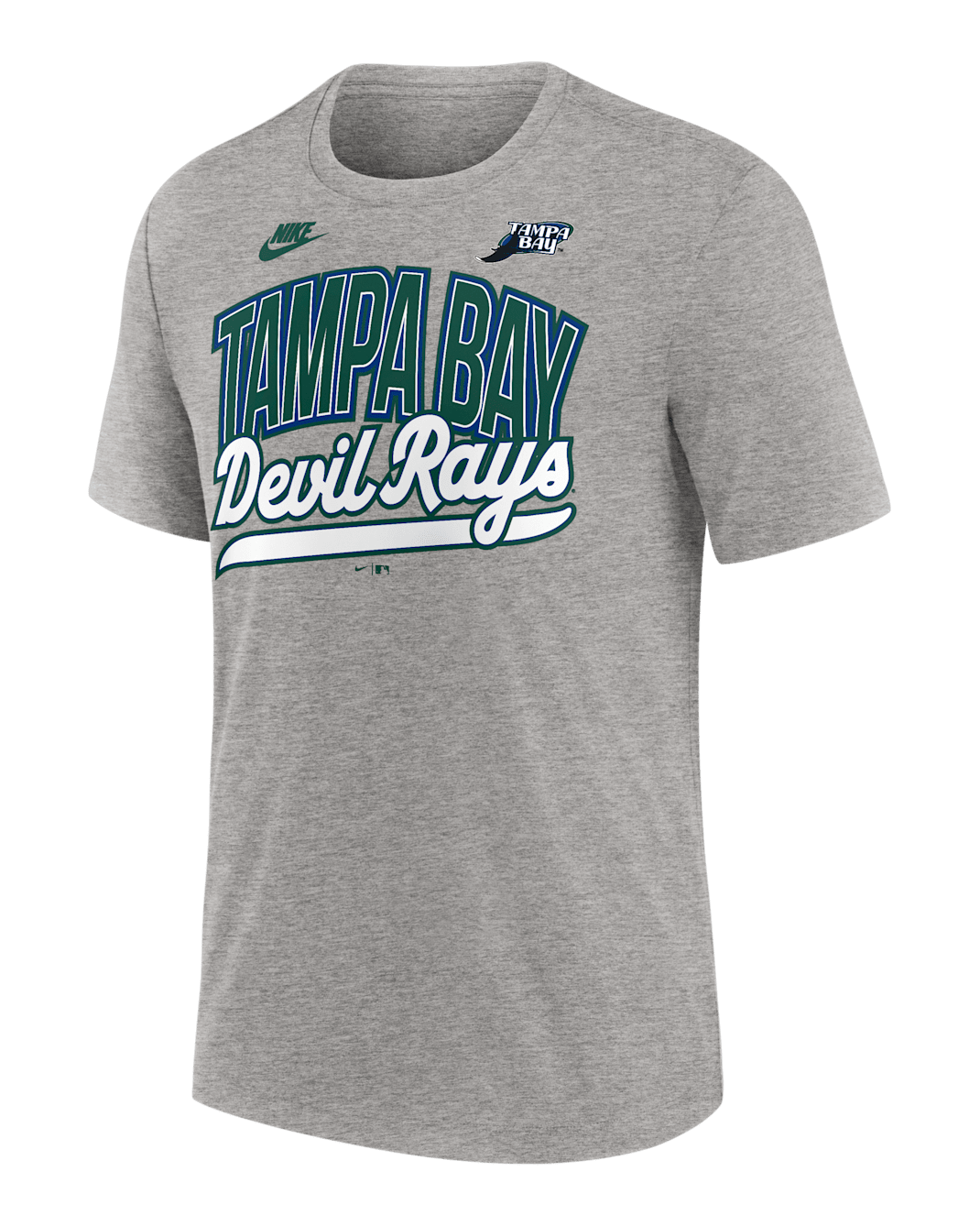 Tampa Bay Rays Cooperstown Retro Men's Nike MLB T-Shirt - Grey Heather