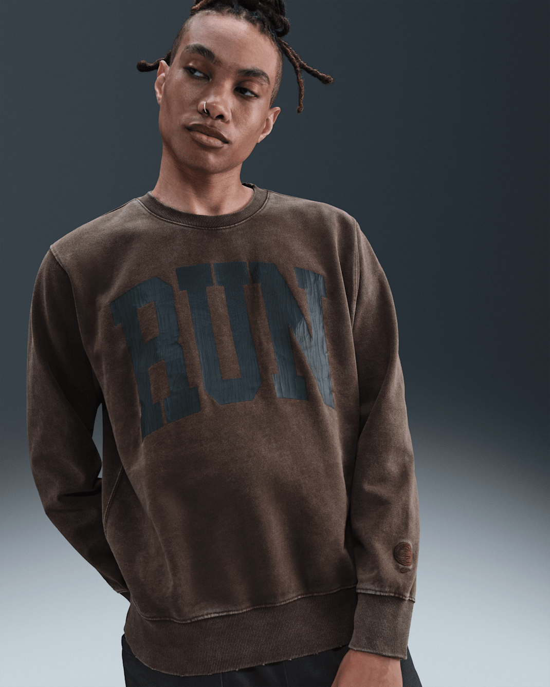 Nike Sportswear Men's French Terry Crew - Baroque Brown