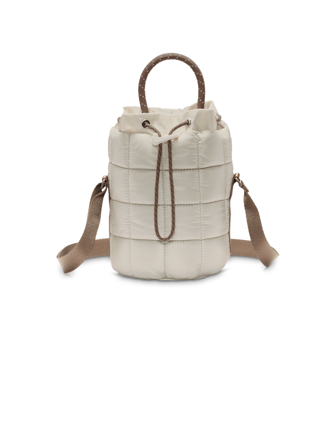 Tote pequeno Nike Sportswear Puffle (3 L) - Light Bone/Castanho Mink/Sail